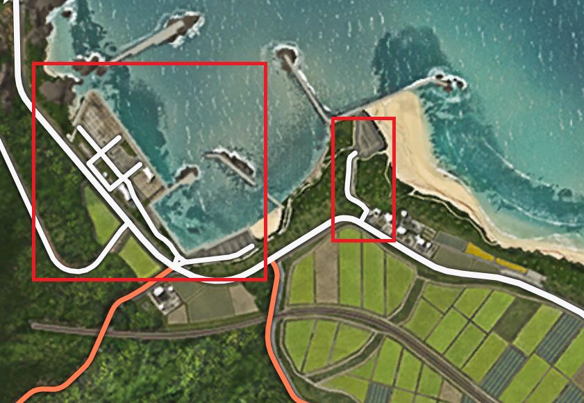 Capture de la carte de Forza Horizon 6 montrant la route facile à manquer 7 au nord-est de la région d'Ito.