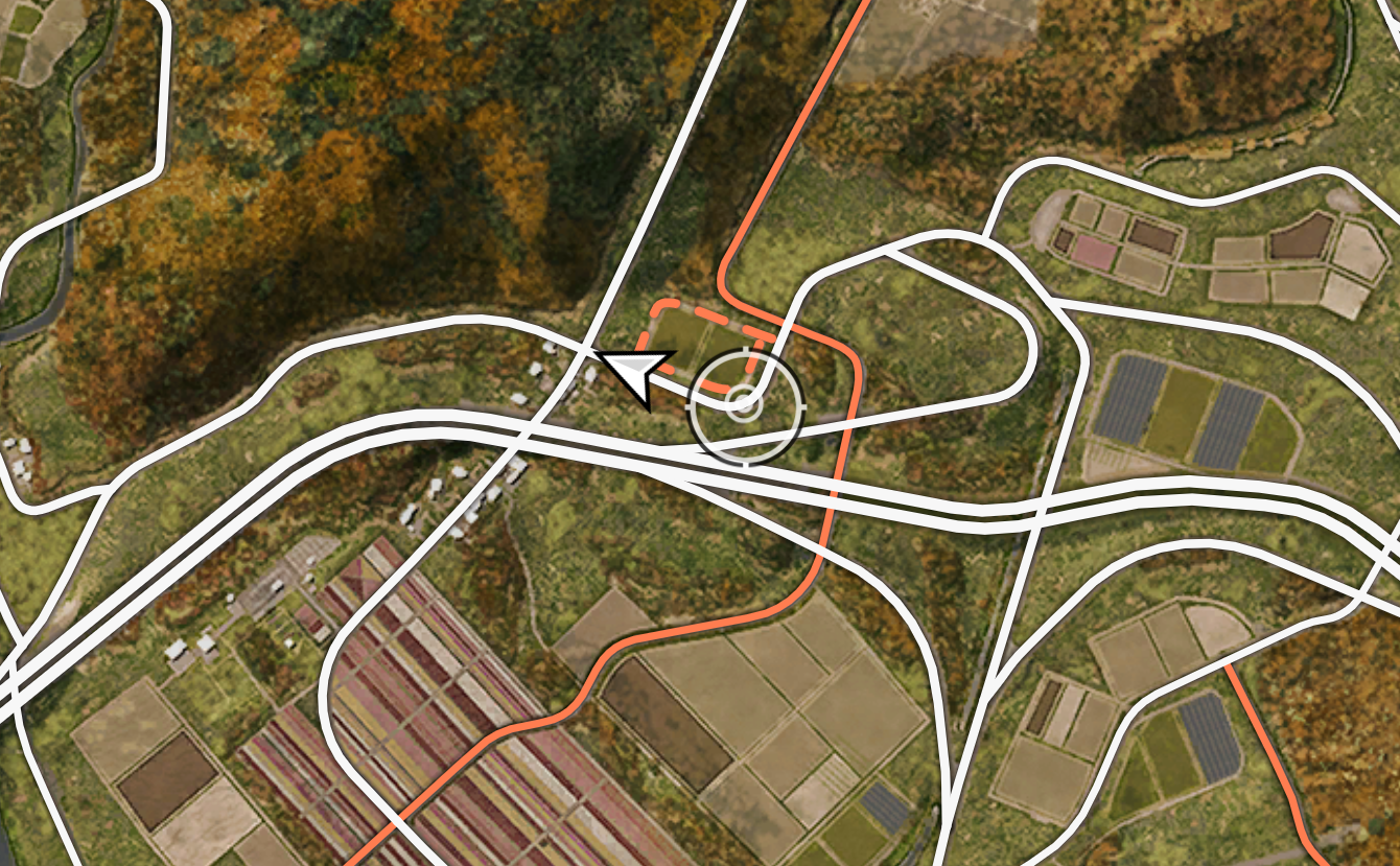 Forza Horizon 6 map screenshot showing easy to miss road 8 north of Hokubu Region.