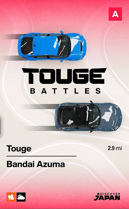 Bandai Azuma Touge Race race details