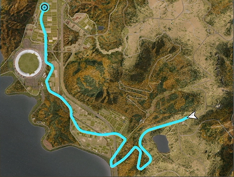 Cherry Field Trail track layout