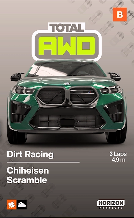Chiheisen Scramble race details