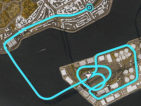Daikoku Chase Street Race track layout