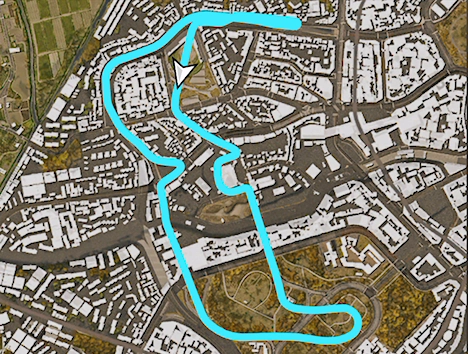 Edogawa Cross Country Circuit track layout