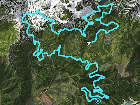The Gauntlet track layout