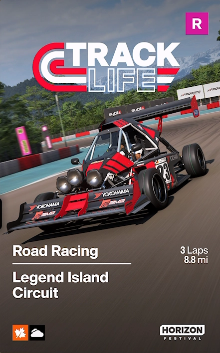 Legend Island Circuit race details