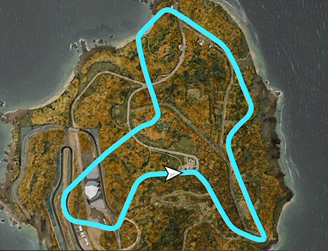 Legend Island Cross Country Circuit track layout