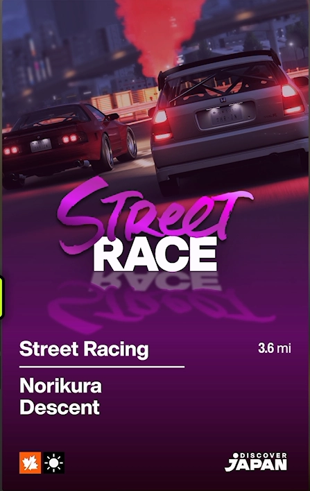 Norikura Descent Street Race race details