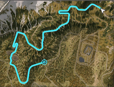 Norikura Descent Street Race track layout