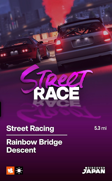 Rainbow Bridge Descent Street Race race details