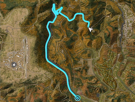 River Descent Street Race track layout
