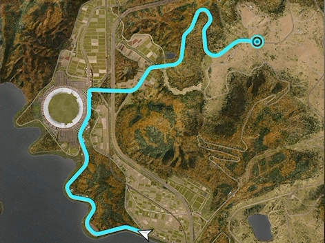 Shimanoyama Sprint track layout