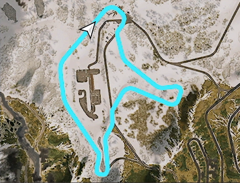 Sotoyama Scramble track layout