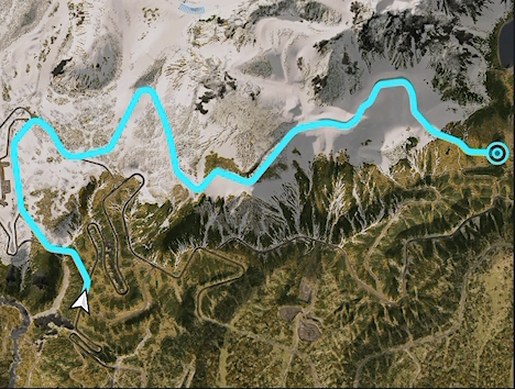 Tateyama Kurobe Sprint track layout