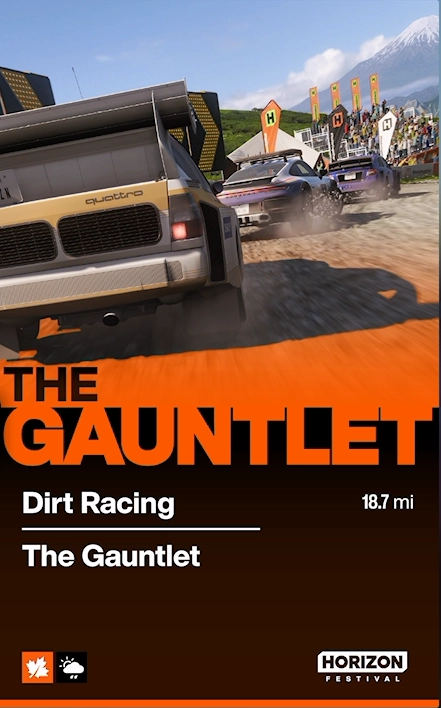 The Gauntlet race details