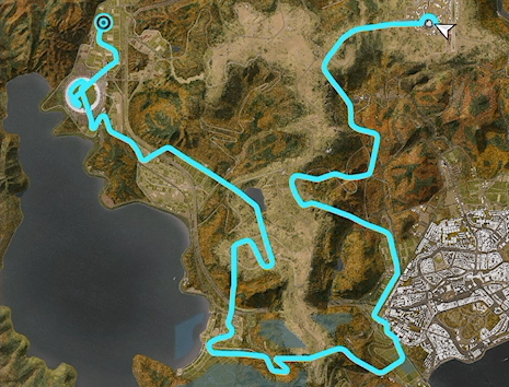 The Titan track layout