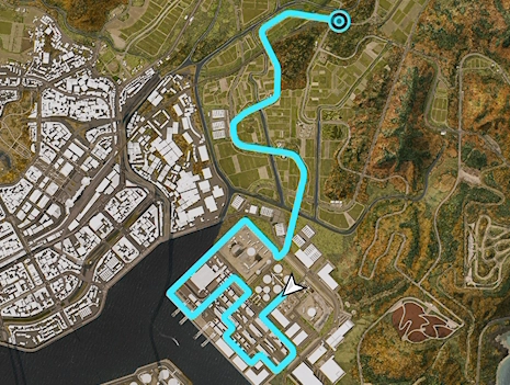 Tokyo City Docks Charge Street Race track layout